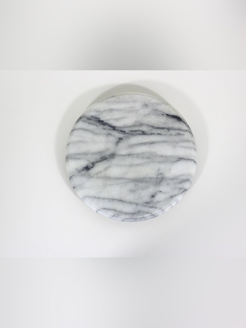 Vintage Italian Carrera Marble Lazy Susan